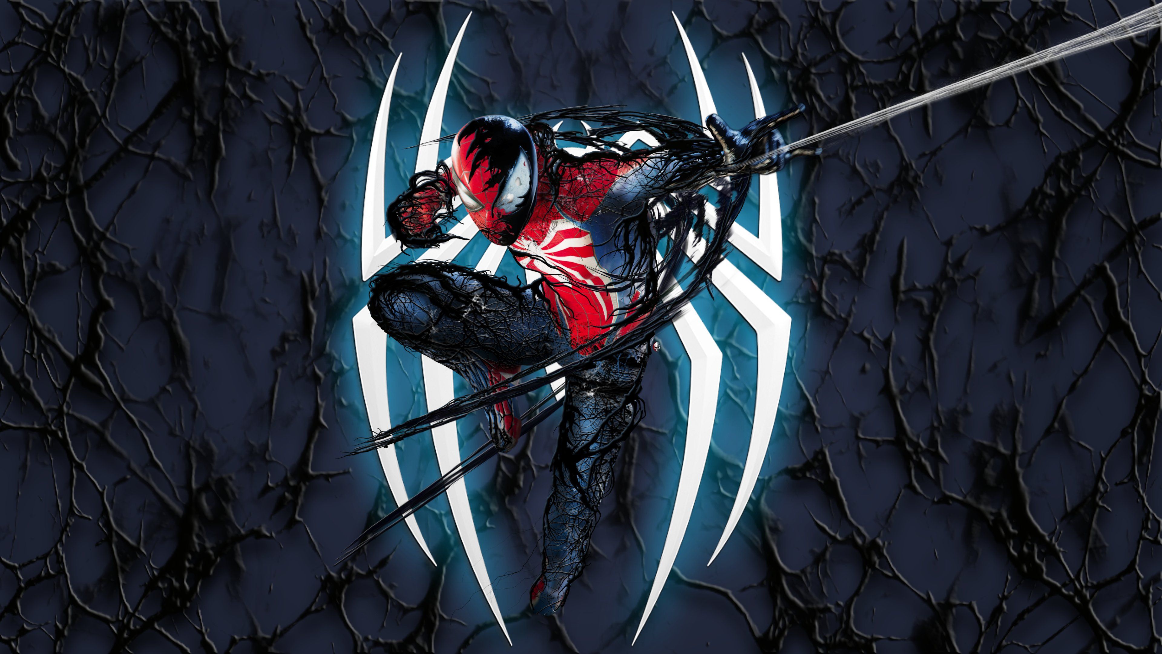 3840x2162 Spider Man Wallpaper 4K, Symbiote, Marvel's 2