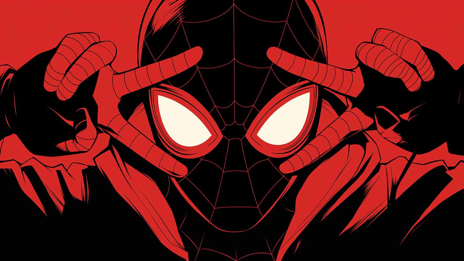 1536x864 Marvel Spider Man Red Black Desktop Wallpaper