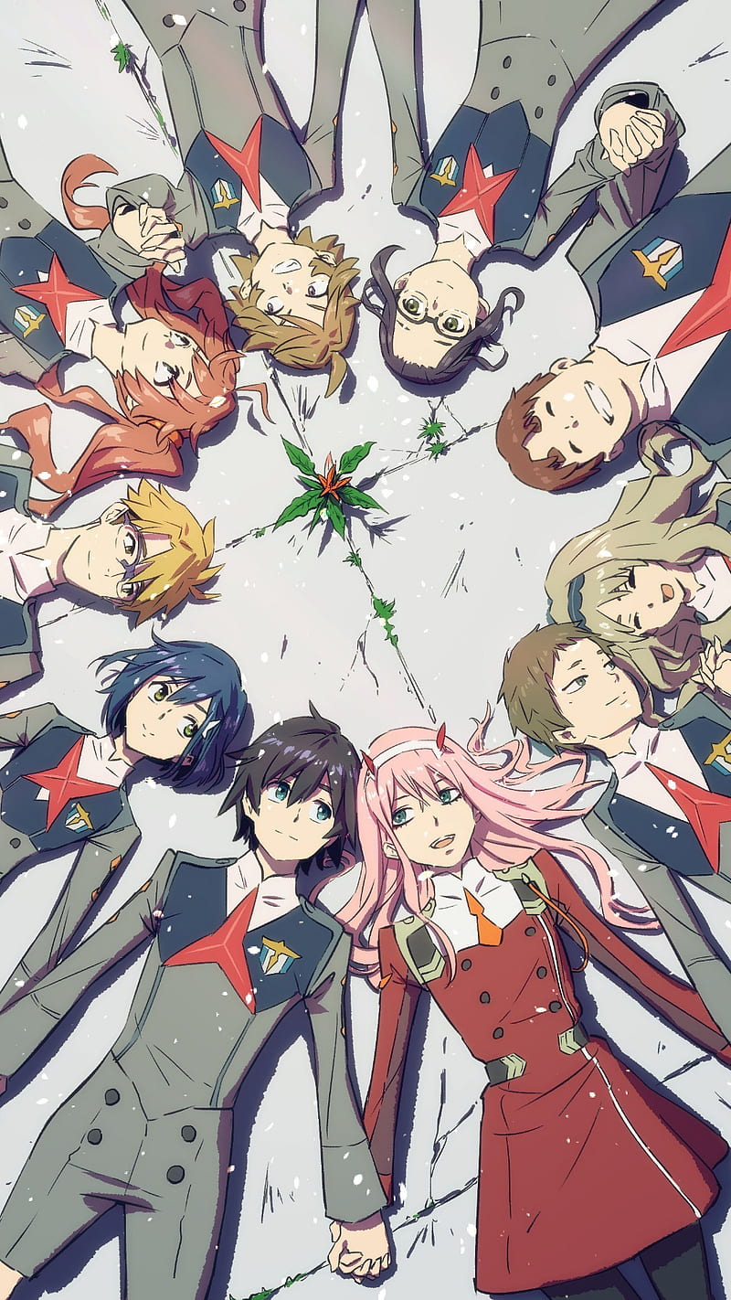 800x1422 Zero two, darling in the franxx, hiro, HD phone wallpaper