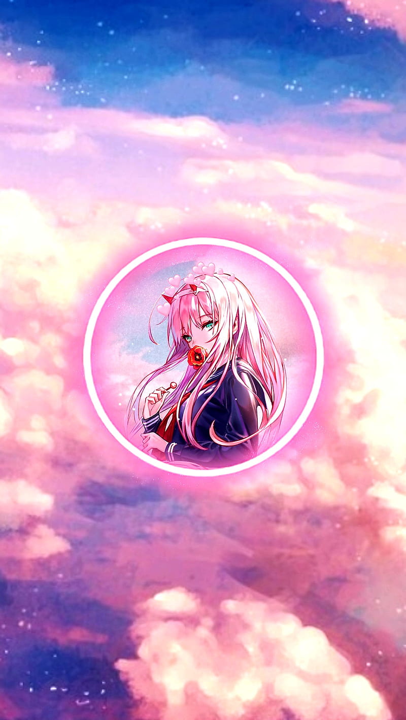 800x1419 Zero Two icon, darling, darling in the franxx, ditf, zero two, HD phone wallpaper