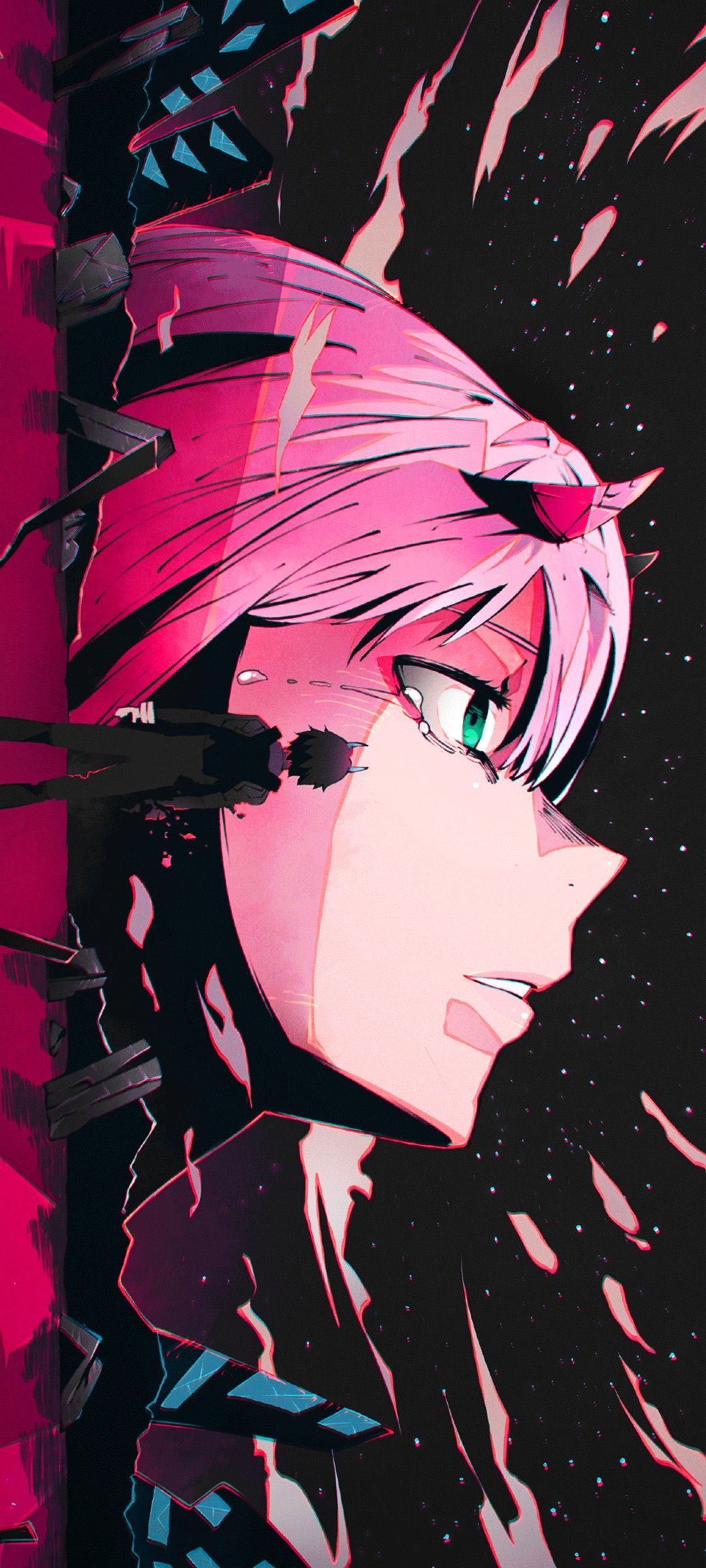 1080x2400 Darling in the franxx ideas. zero two and hiro wallpaper, hiro x zero two wallpaper, zero two x hero wallpaper