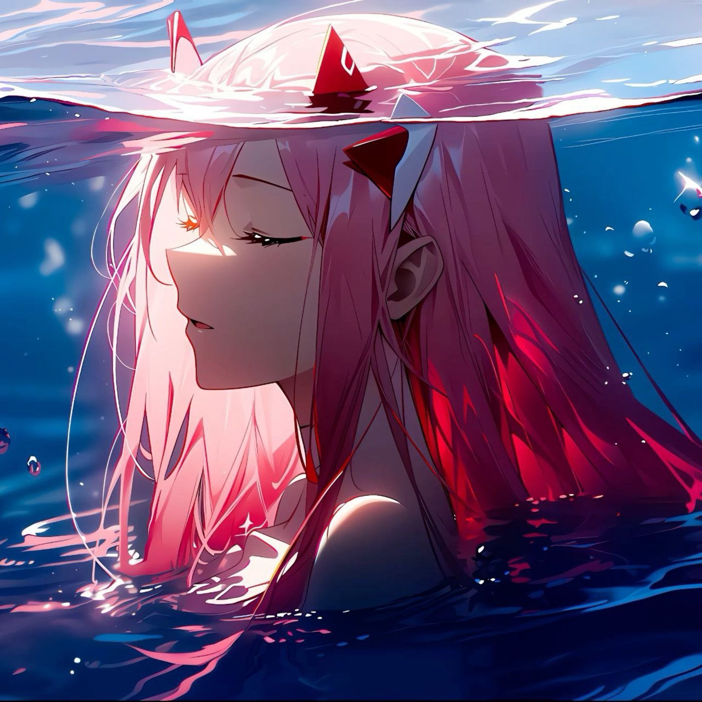 1440x1440 Discover 16 Darling in the franxx and zero two wallpaper HD ideas. franxx zero two, zerotwo wallpaper, zerotwo fanart and more