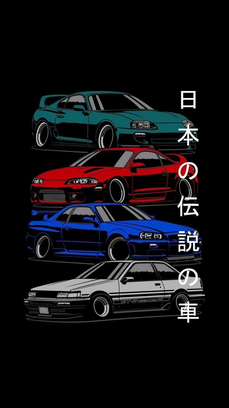 736x1308 Nissan Skyline GTR JDM Wallpaper. Car enthusiast wall art ideas, Japanese car art black background