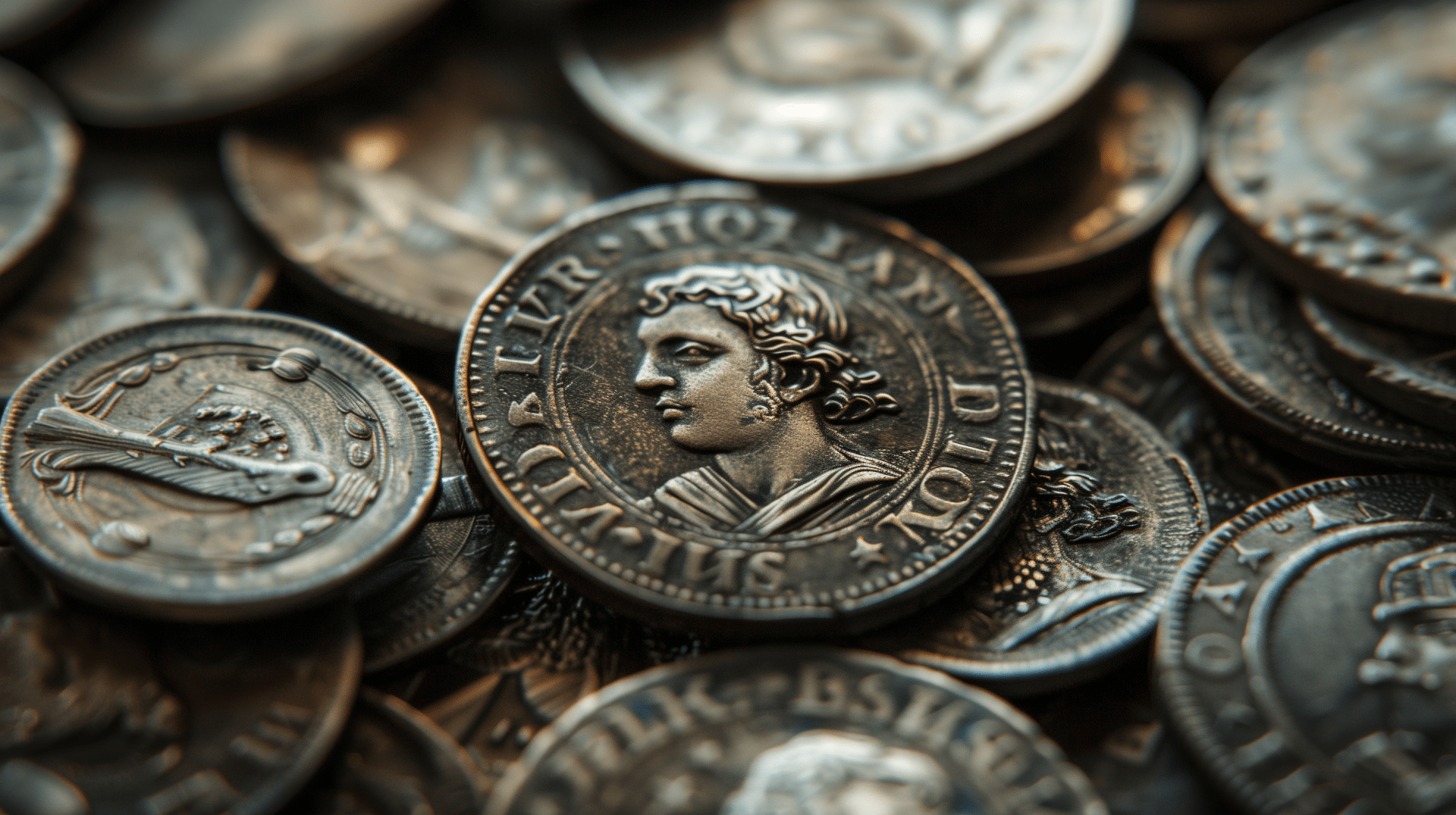 1920x1076 Antique Coins: A Glimpse into Old Currency. HD Wallpaper
