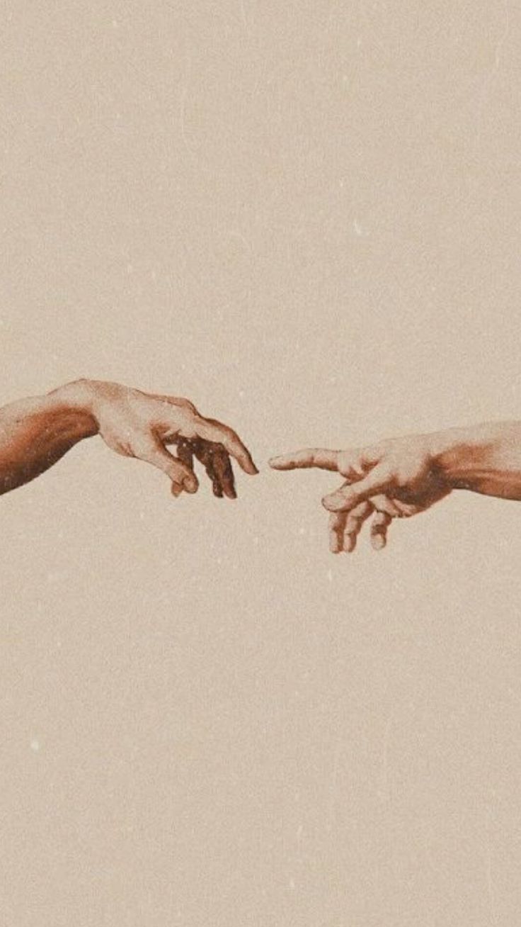 736x1308 Roman art work / hands touching / art / brown art / beige art / light of way