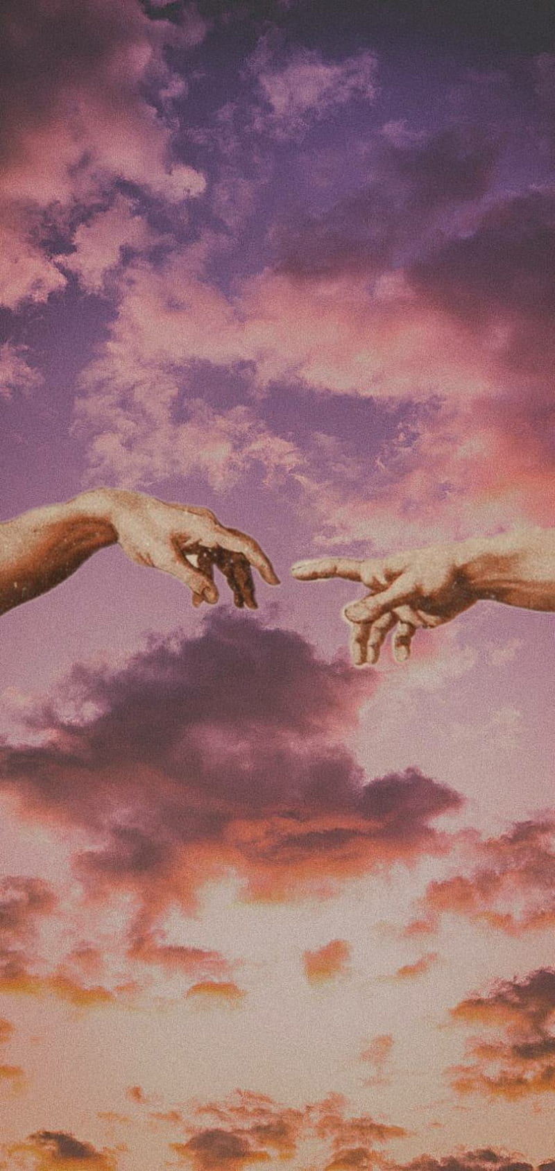 800x1688 Touch fingers, aesthetic, tumblr, HD phone wallpaper
