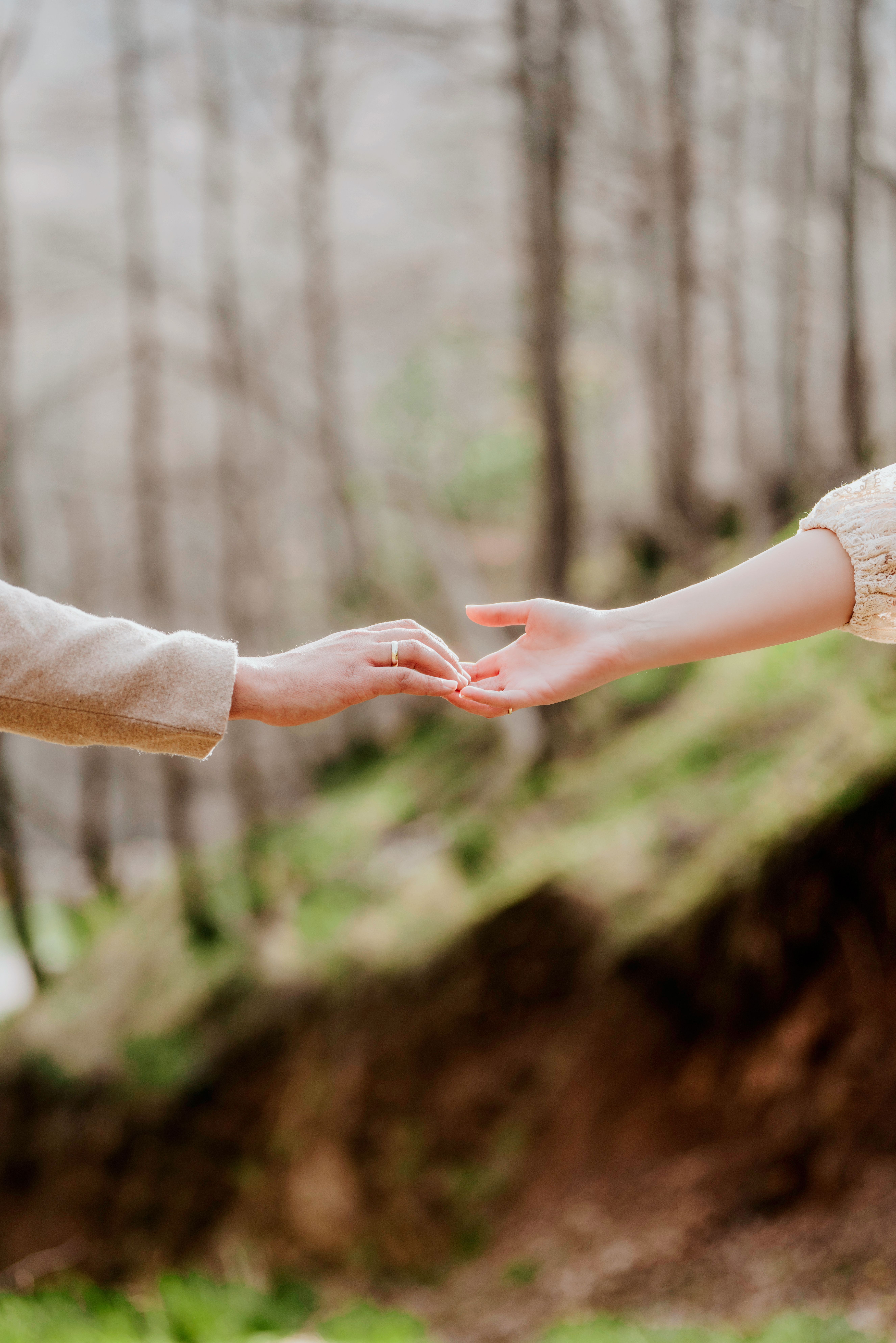 5304x7952 Touching Hands of Man and Woman · Free