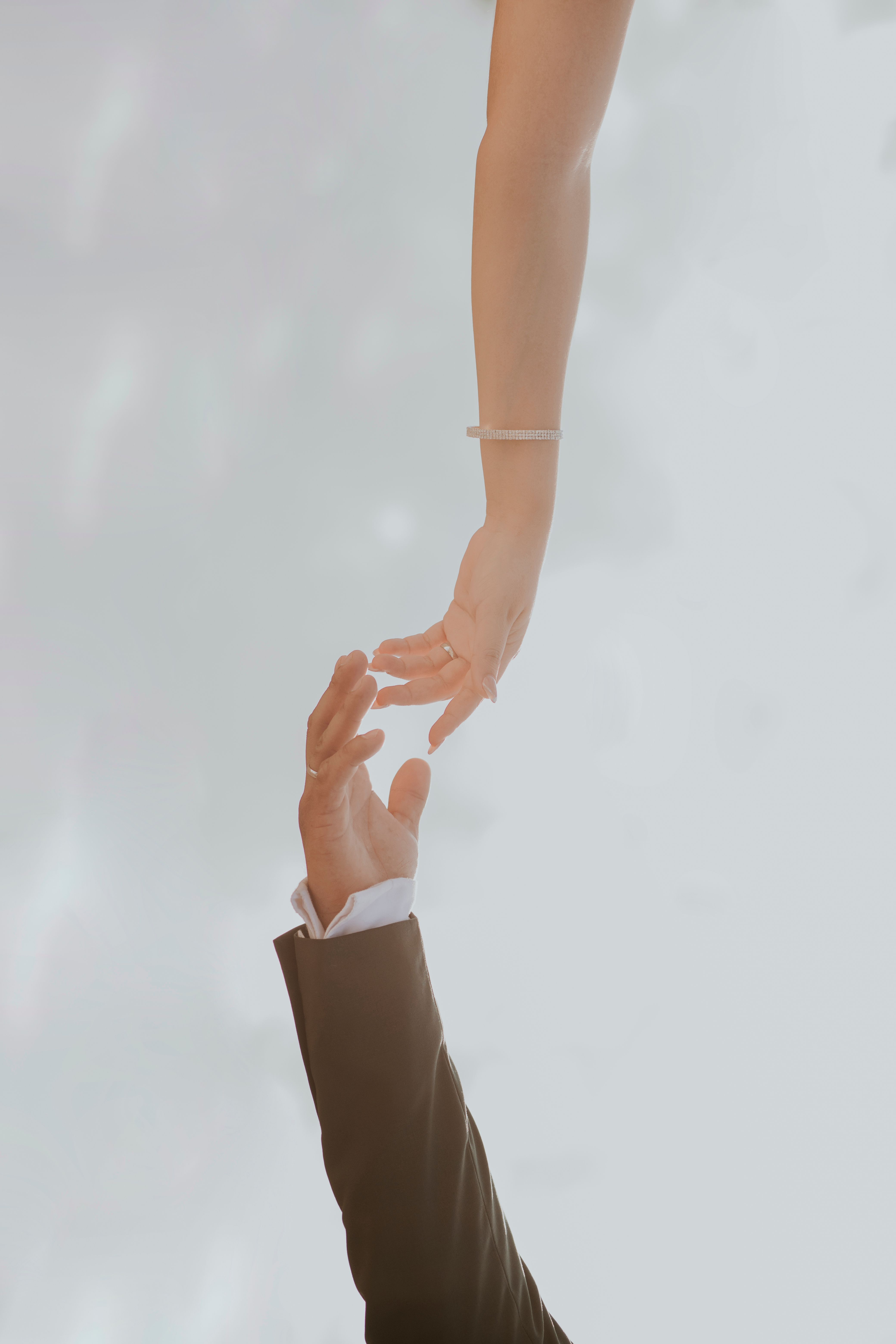 4160x6240 Romantic Close Up Of Hands Reaching For Each Other · Free