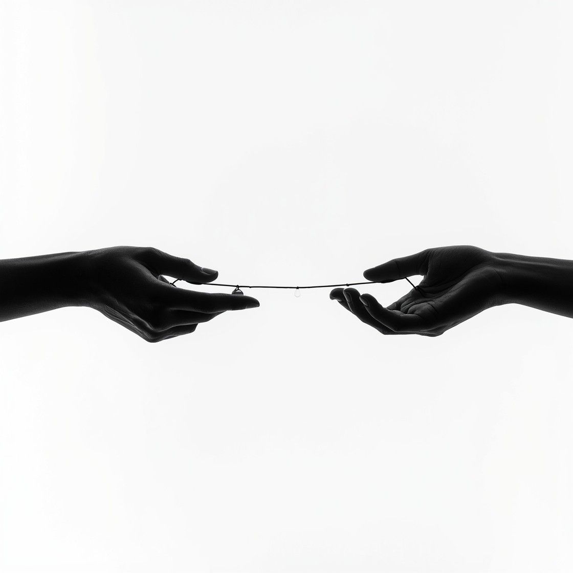 1120x1120 Download Hands Almost Touching Image, Connection, Minimalist