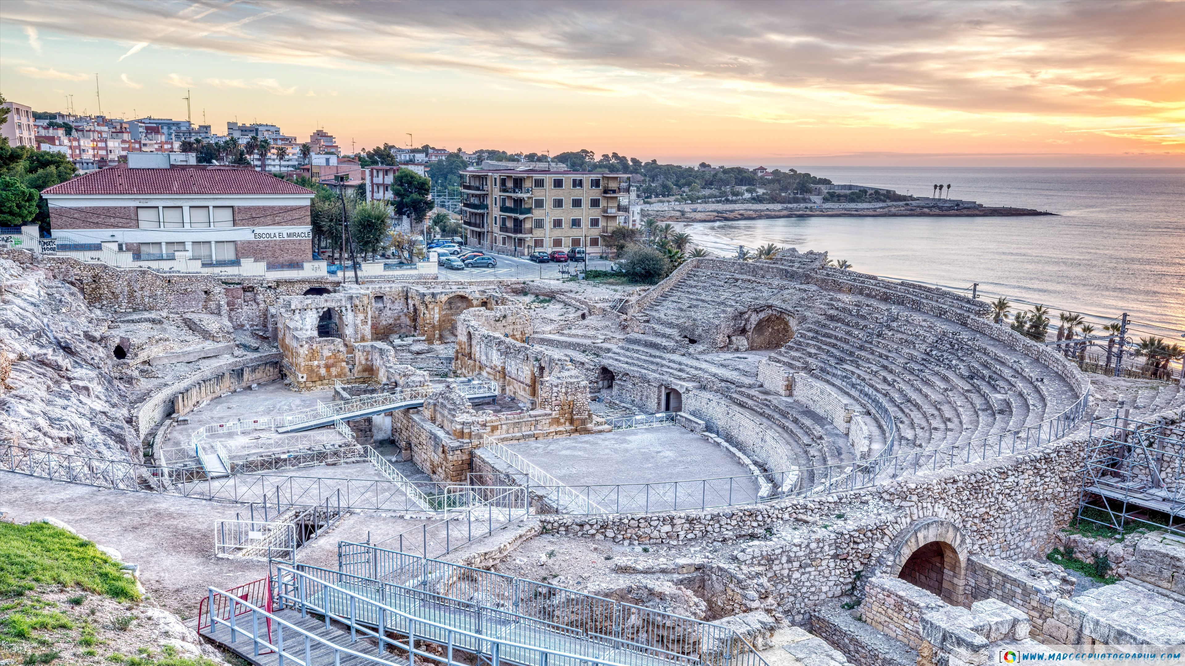 3840x2160 The Amphitheatre of Tarraco (Tarragona, Catalonia) 4K UHD Wallpaper for UltraHD Desktop and TV