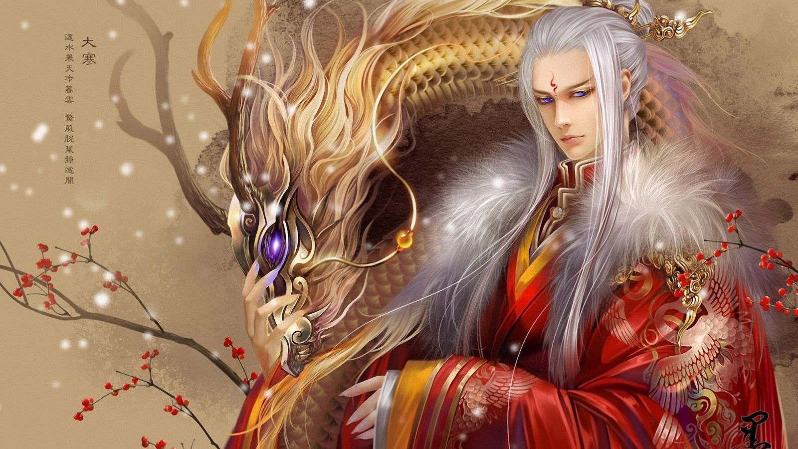 1600x900 Chinese Anime Male Wallpaper