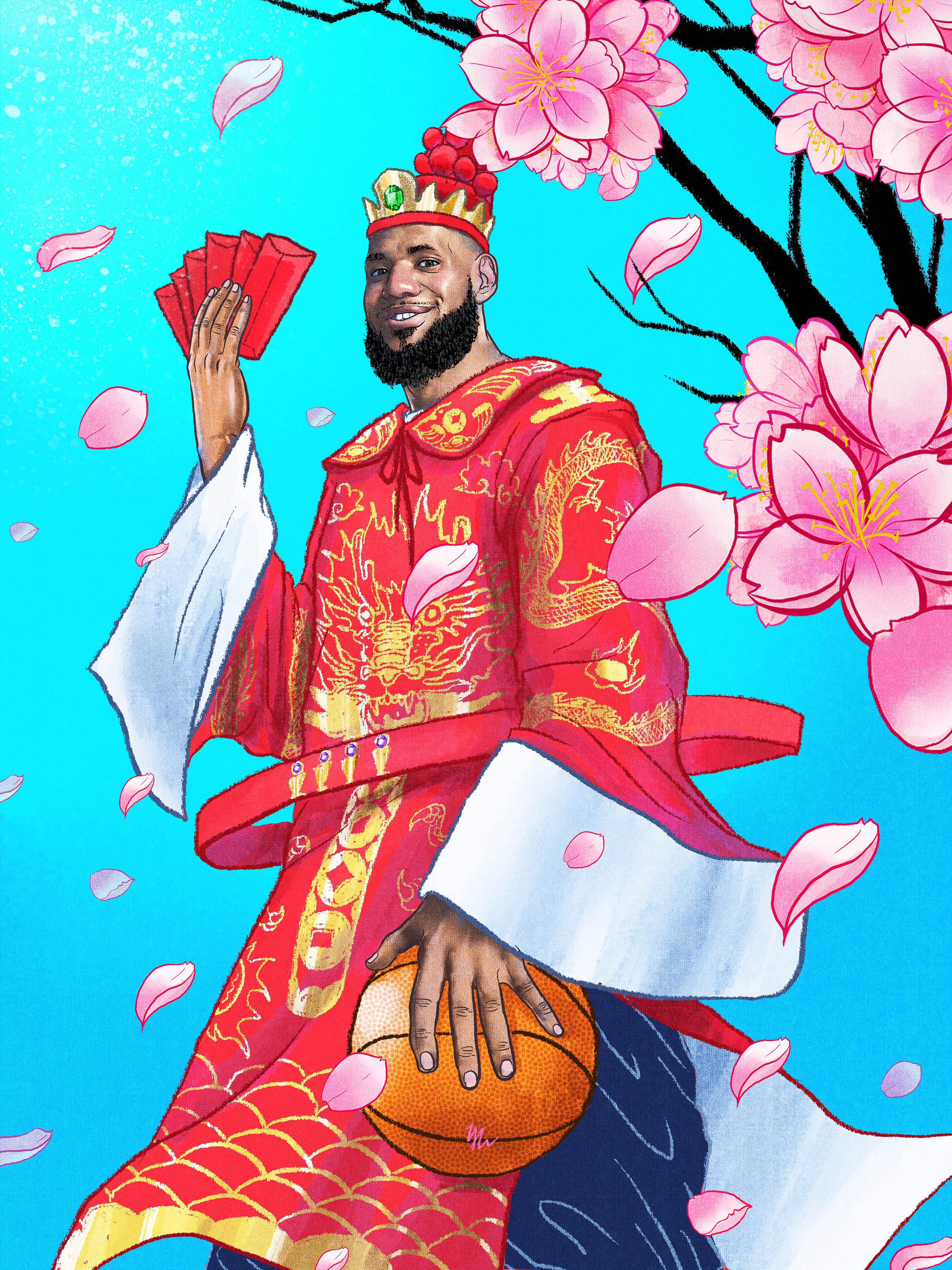 2700x3600 Lebron James artwork/ Chinese New Year