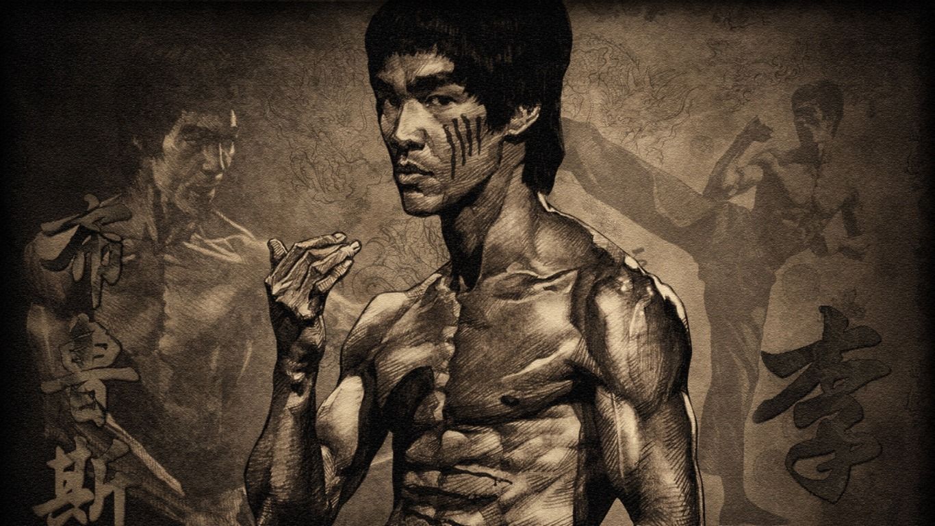 1366x768 Bruce Lee Chinese Kung Fu HD Desktop Wallpaper 03