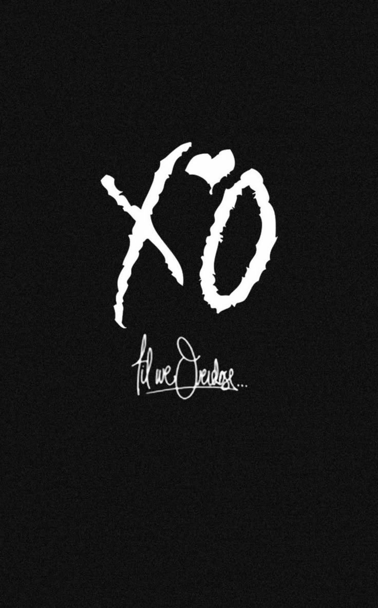 736x1183 XO Logo on Black Background. The weeknd signature, Xotwod wallpaper, Xo weeknd logo