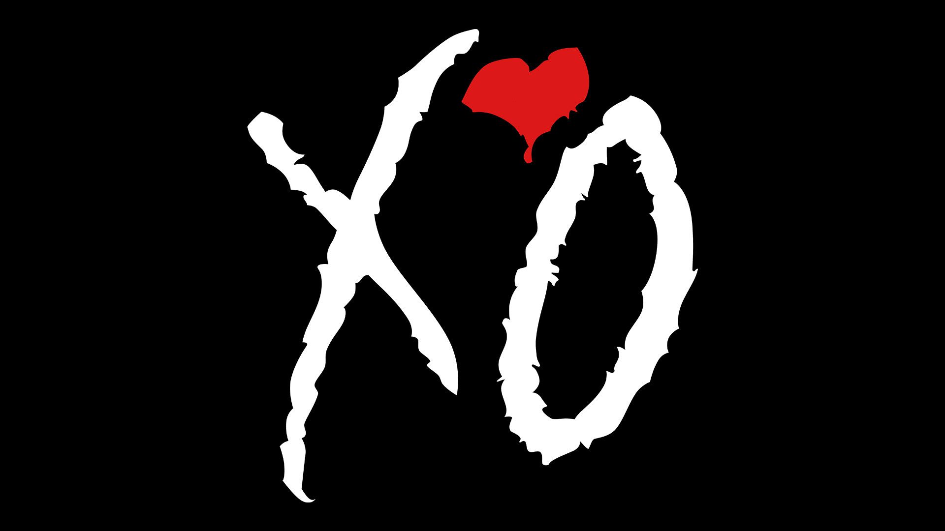 1920x1080 Simple black XO wallpaper (1080p)