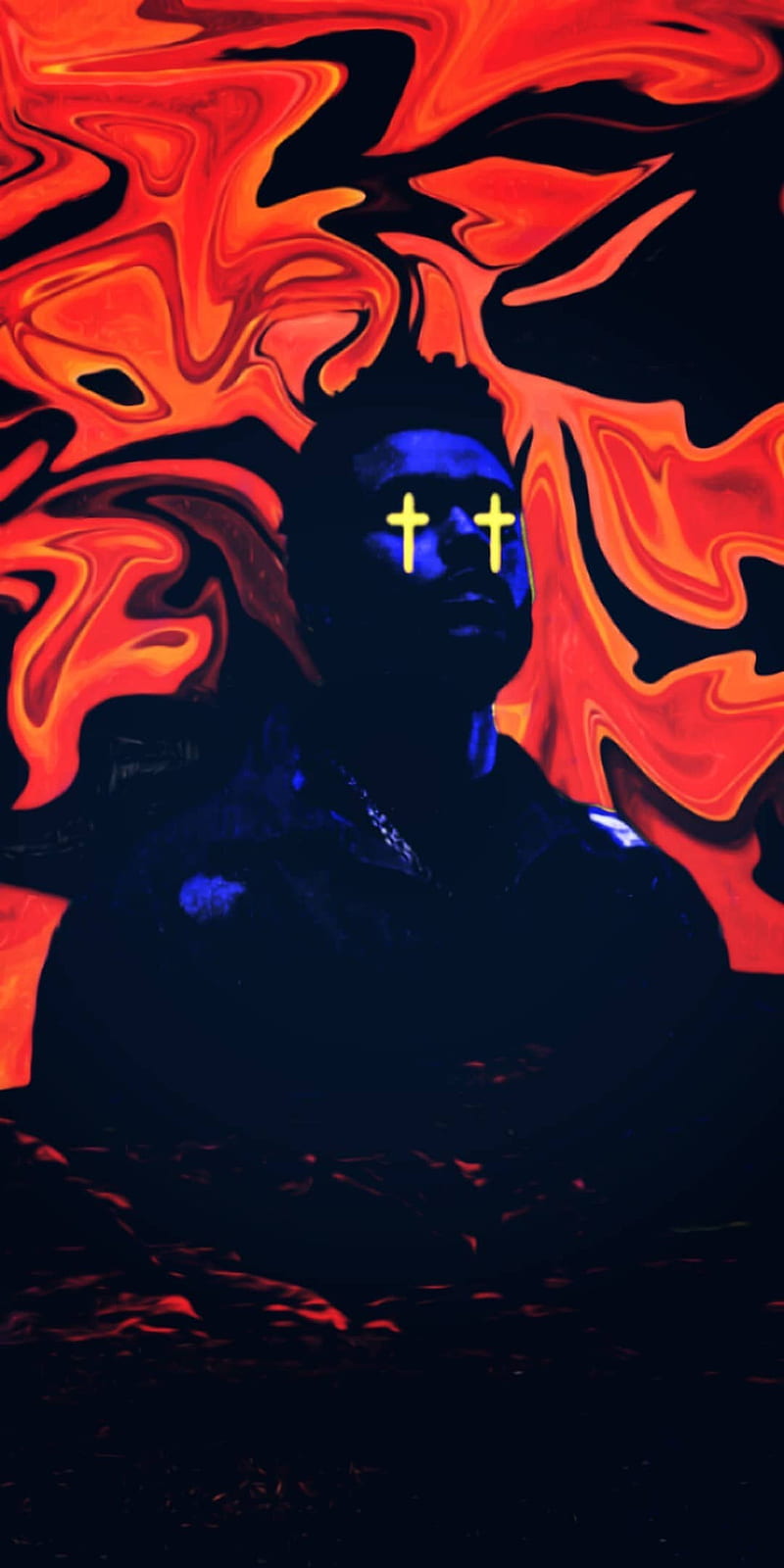 800x1600 The weeknd, orange, starboy, XO, HD phone wallpaper