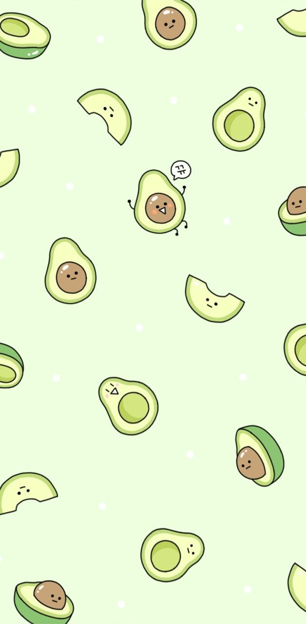 628x1280 Cute and Simple Avocado Wallpaper. Avocado wallpaper aesthetic, Avocado wallpaper iphone, Simple phone wallpaper