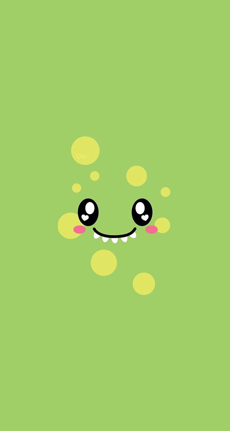 800x1497 Drawing, green, cute, minimalist, tumblr, , cartoon, HD phone wallpaper