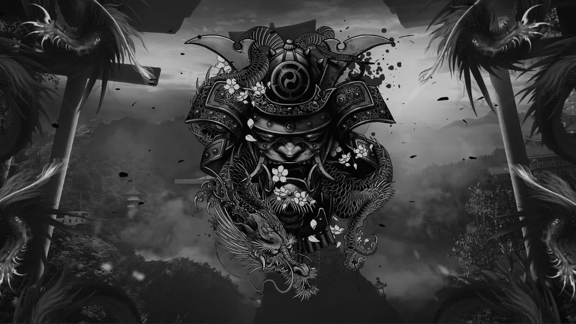 1920x1080 Samurai Black Live Wallpaper