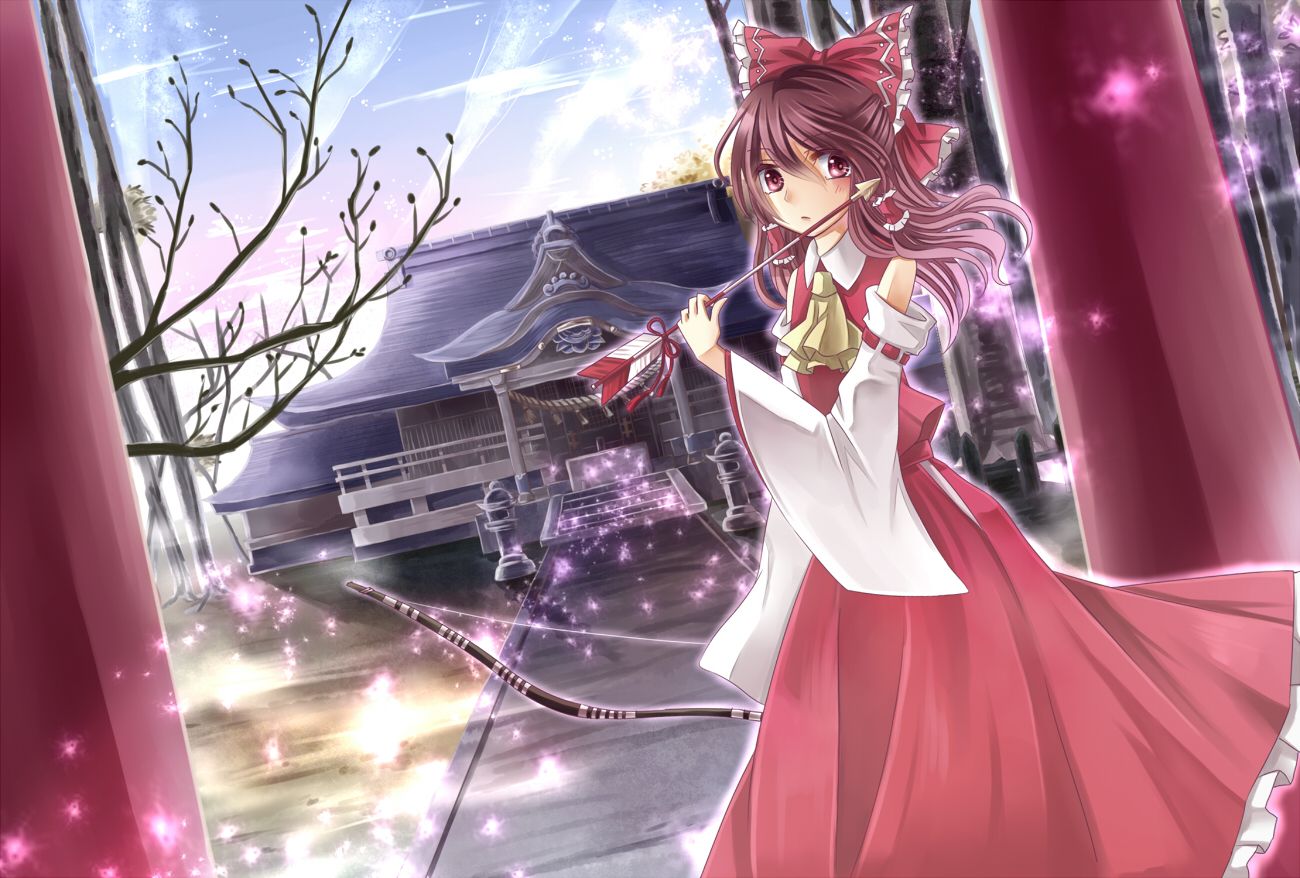 1300x878 Hakurei Shrine. Anime Image Board