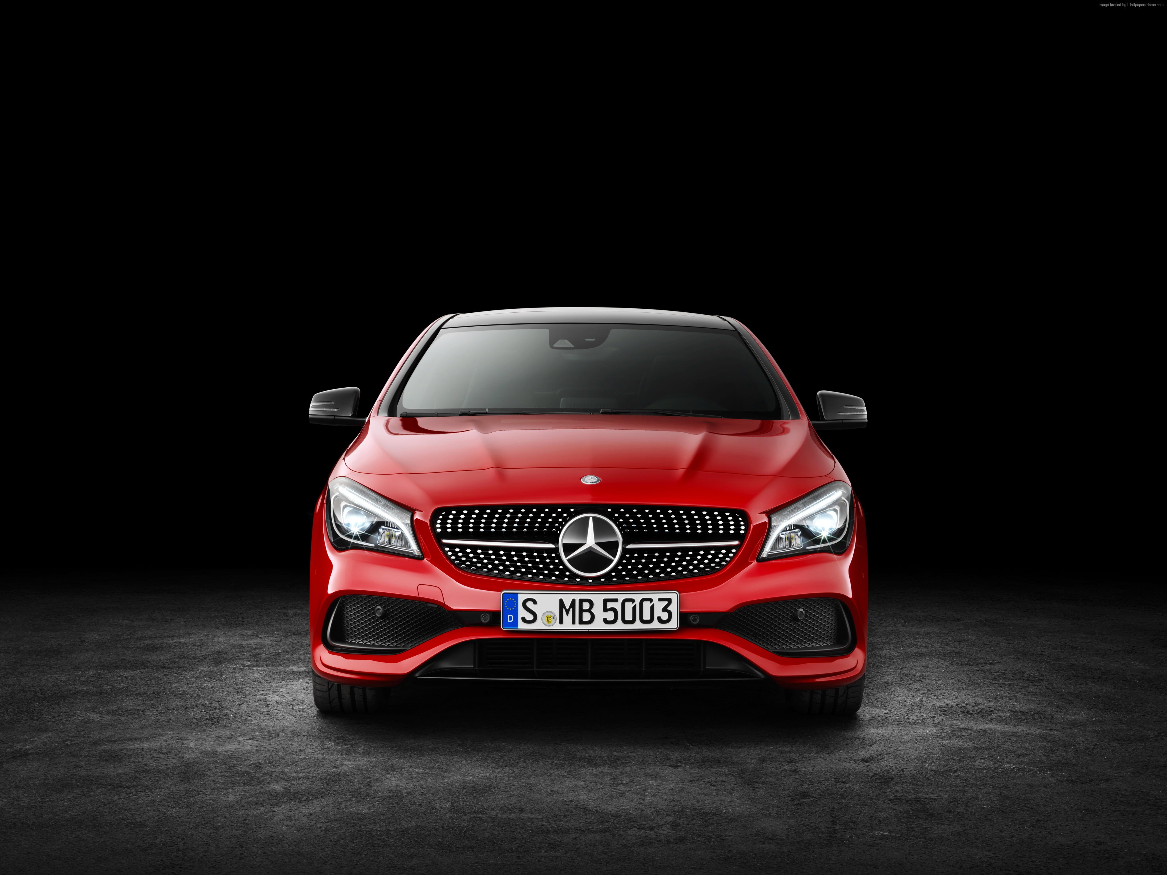 4096x3070 Red Mercedes Benz Car HD Wallpaper