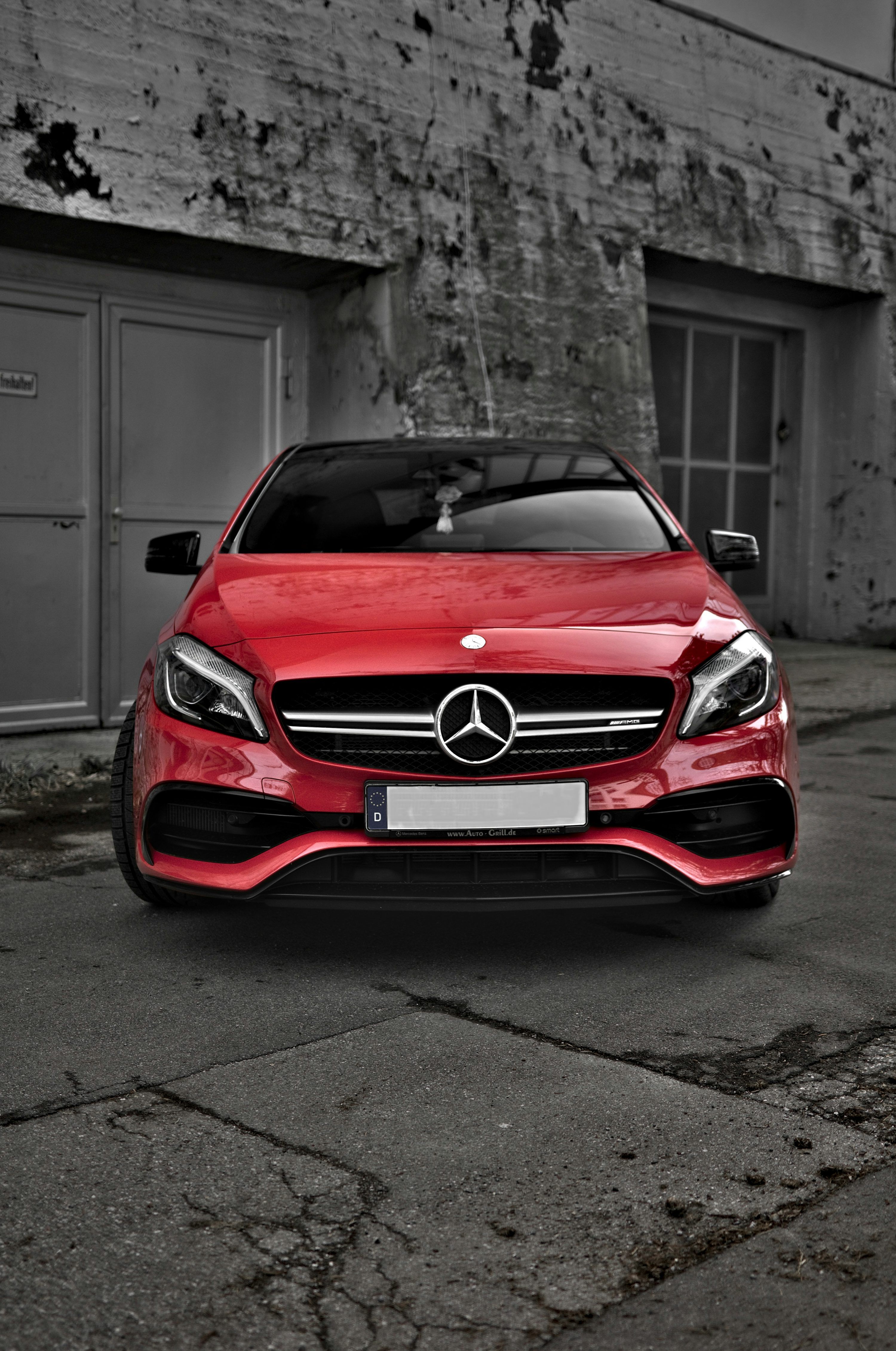 3000x4524 Red Mercedes Benz Car On Road