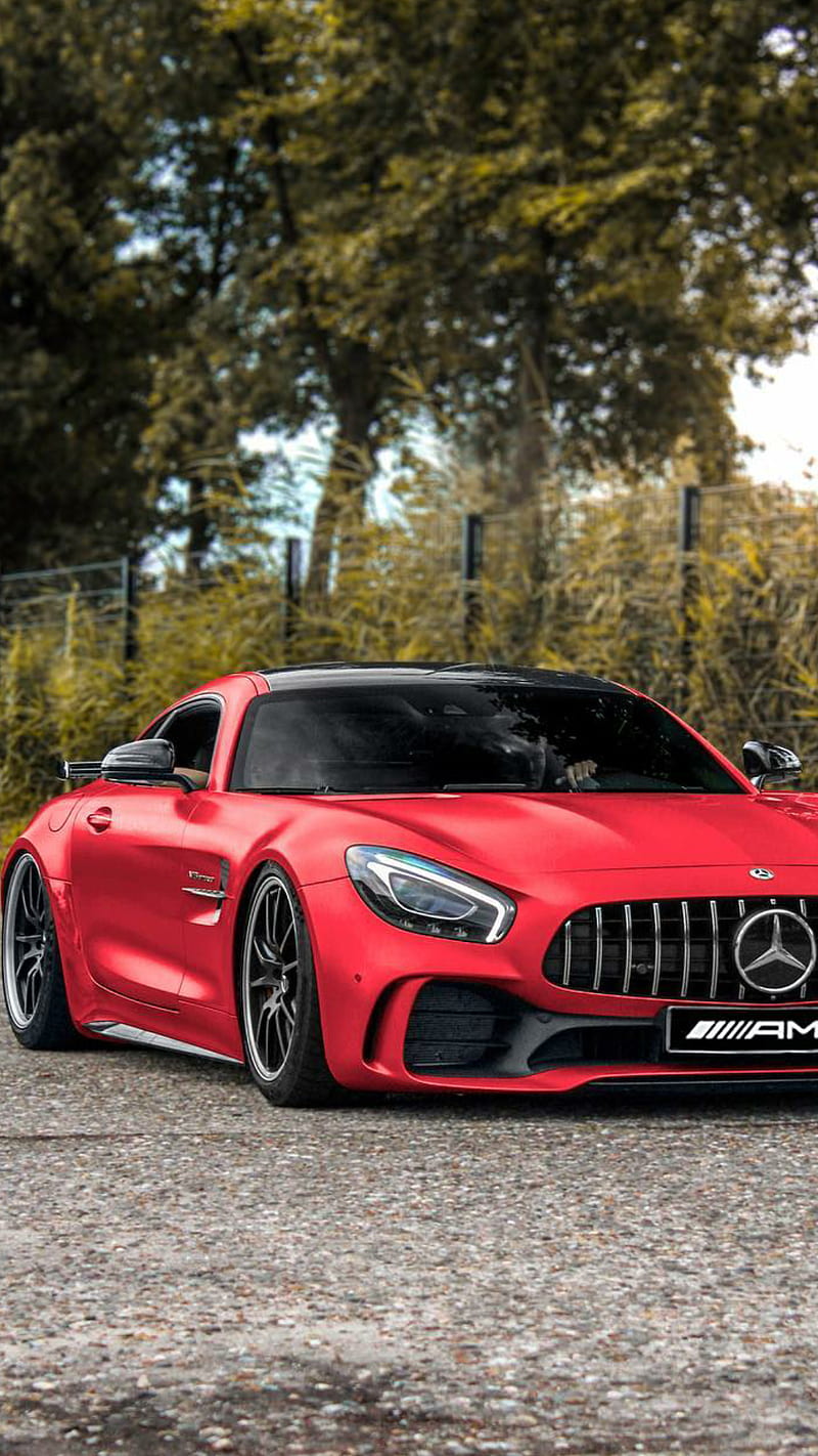800x1422 AMG GT S, mercedes, red, car, supercar sports, america, new, HD phone wallpaper
