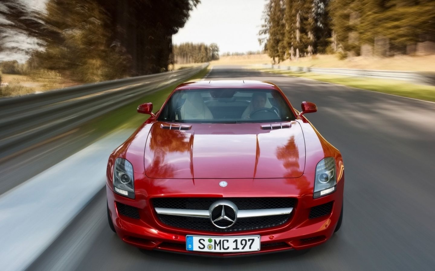 1440x900 Mercedes Benz Red 2010 MacBook Air Wallpaper Download