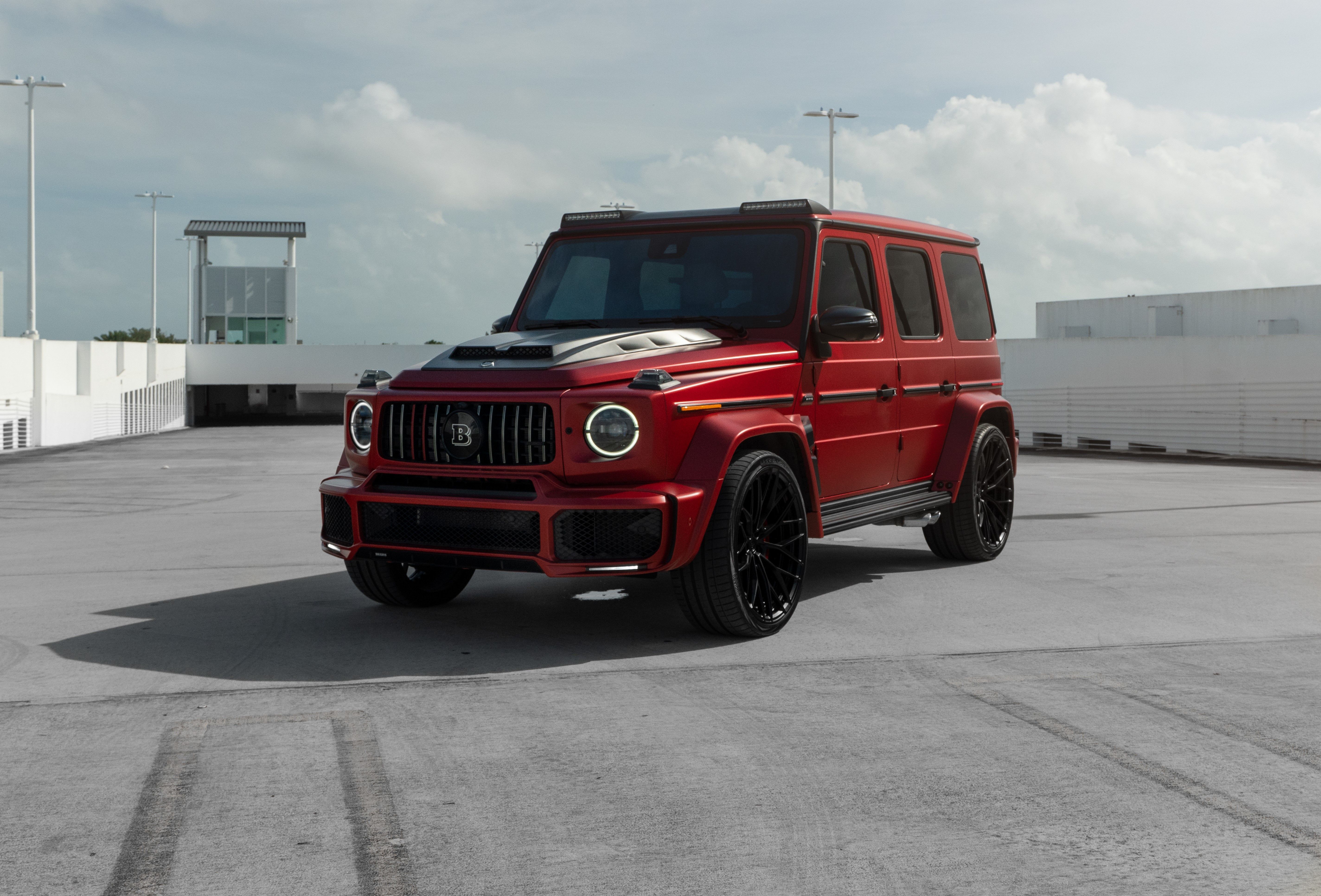 5697x3865 Wallpaper Red, G Class, Mercedes Benz, Brabus, AMG, Mercedes, Parking For Mobile And Desktop, Section Mercedes, Resolution 5697x3865