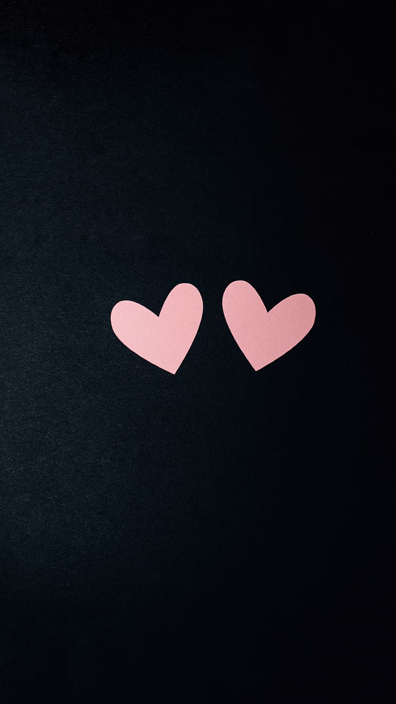 800x1422 Heart Symbol, two littel hearts, pink heart, heart, HD phone wallpaper