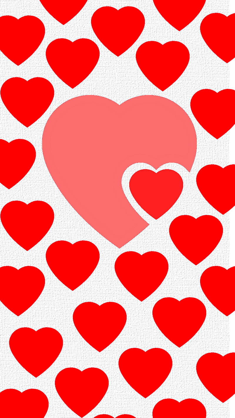800x1422 Simple love symbol, heart, logo, pattern, red, white, HD phone wallpaper