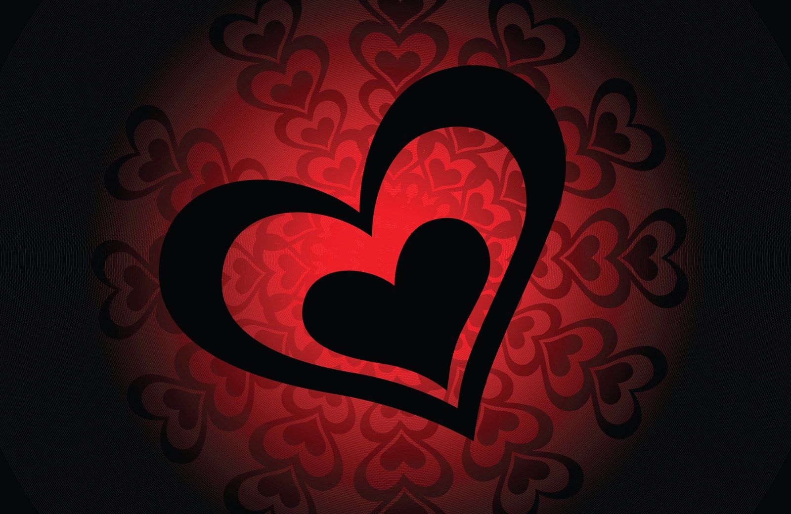 1600x1040 Heart Symbols Wallpaper