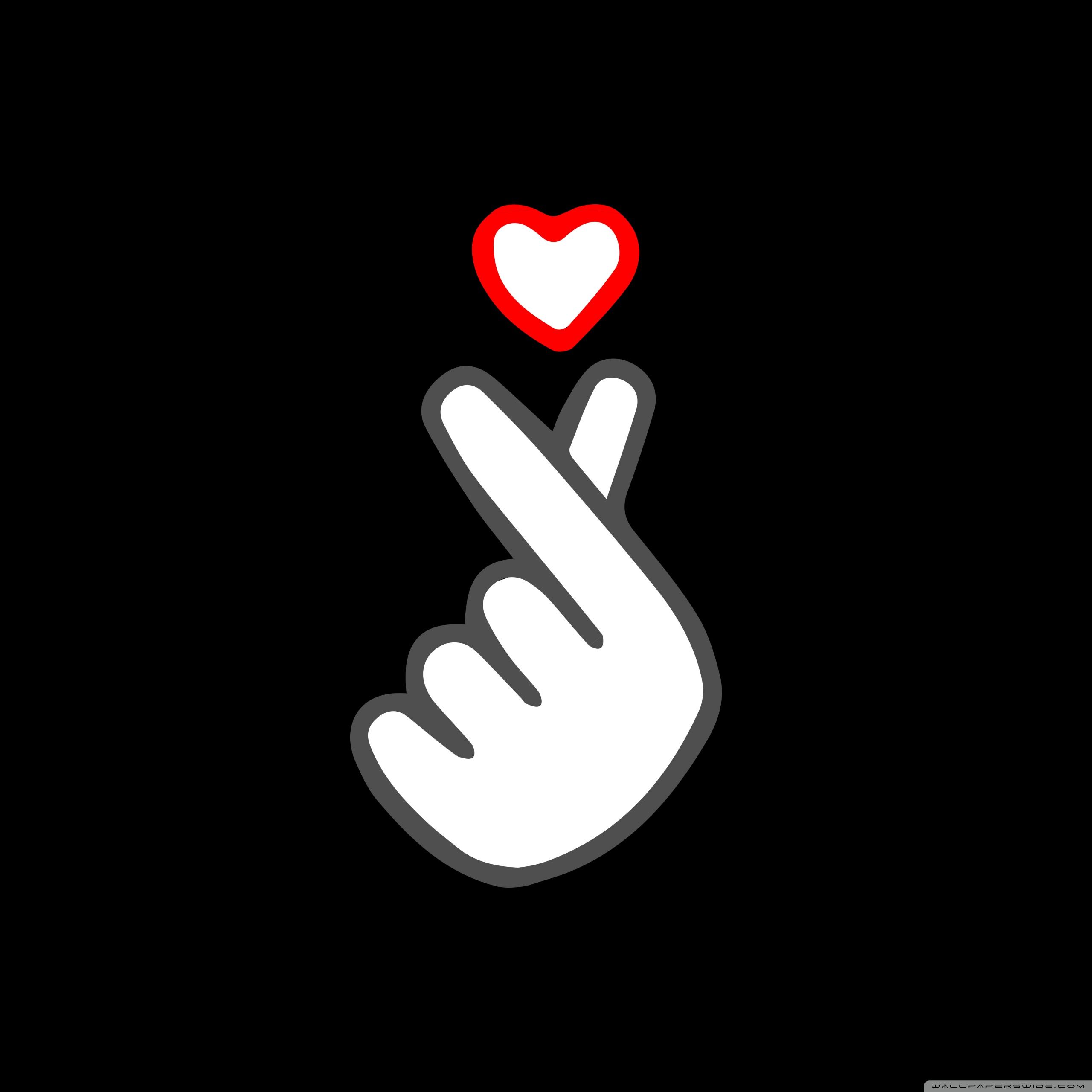 2560x2560 Finger Heart 4K UHD Wallpaper for UltraHD Desktop and TV : Smartphone and Tablet Devices