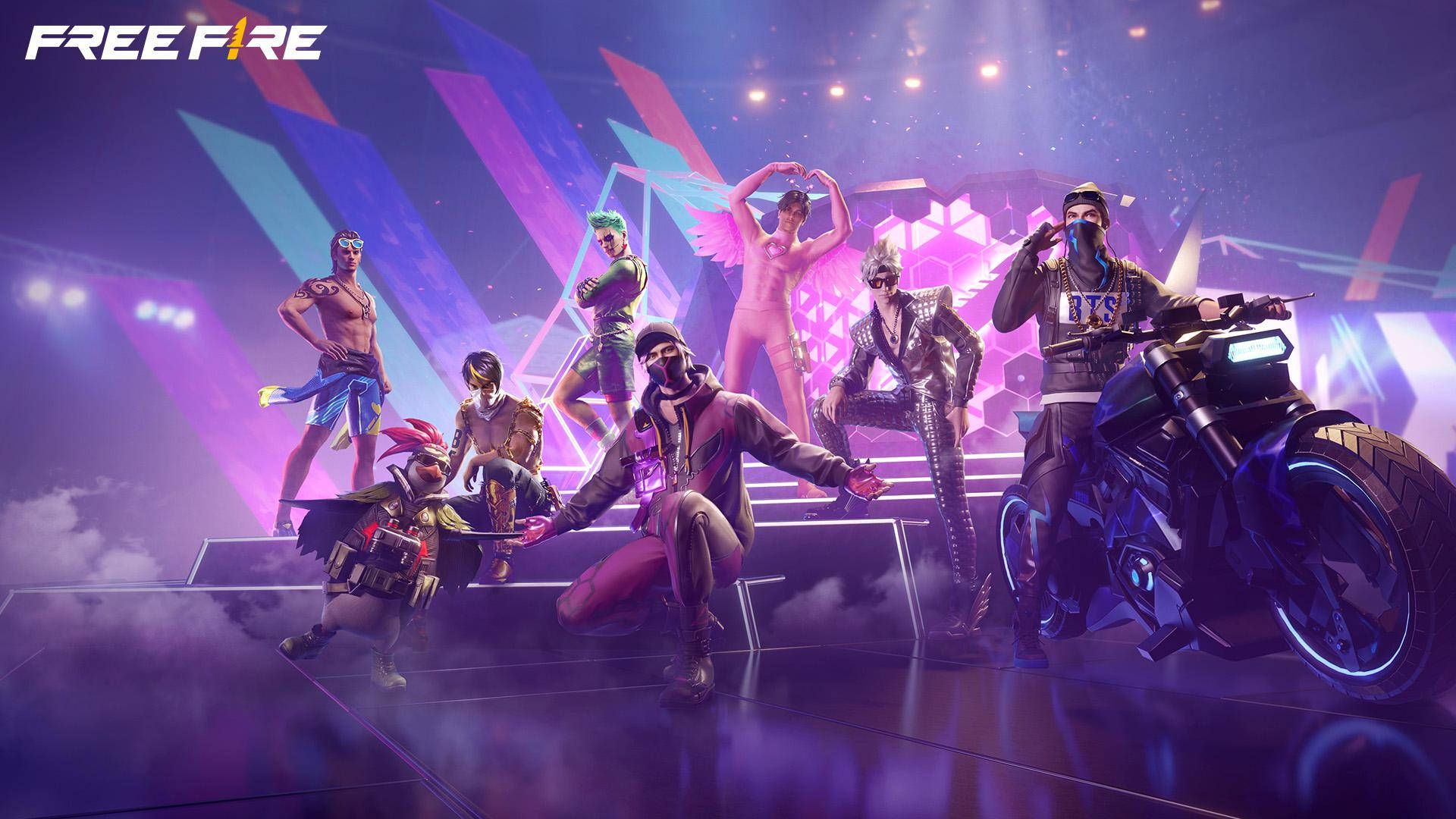 1920x1080 Download Free Fire Hip Hop Bundle On The Stage Wallpaper