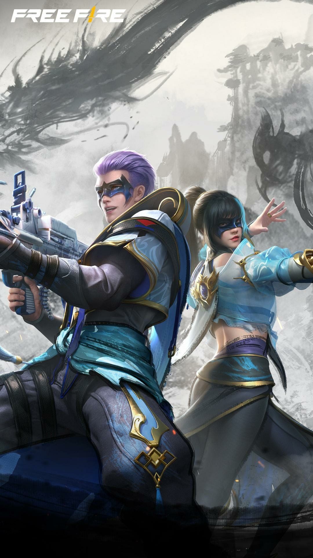 1080x1920 Free Fire Duo Battle Phone Wallpaper