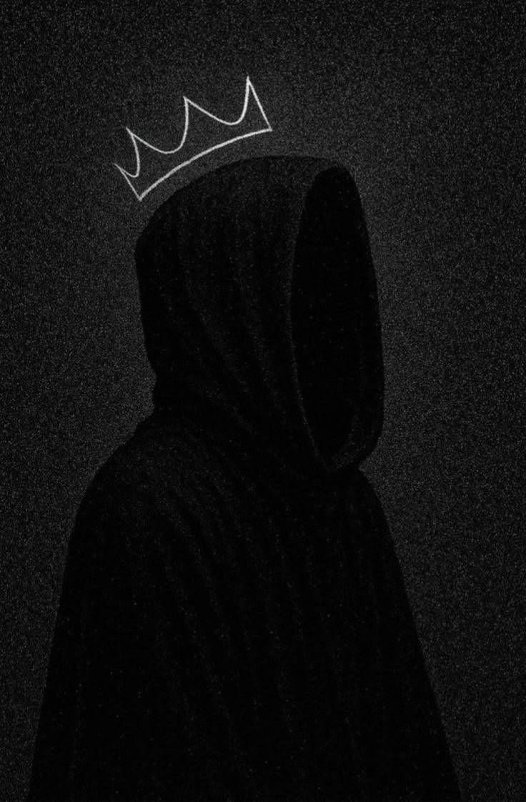 736x1122 Black and silver wallpaper. Black and white aesthetic wallpaper, Wallpaper with crown, Dark aesthetic pfp