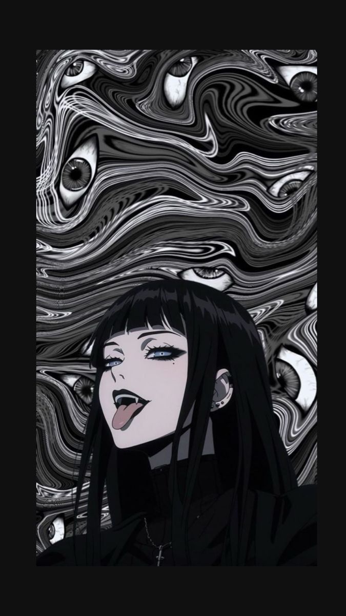 675x1200 Gothic girl wallpaper. Crazy wallpaper for phone, Dark, Black hair