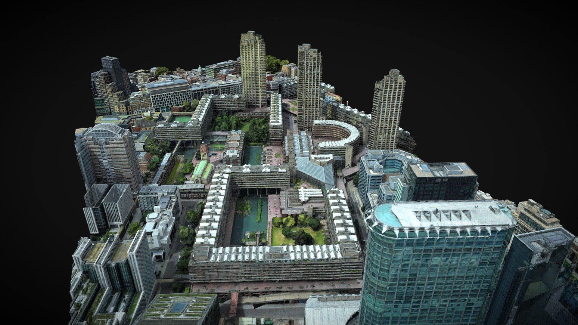 1920x1080 Barbican Estate and Barbican Centre Free 3D model by mohamedhussien [5728720]