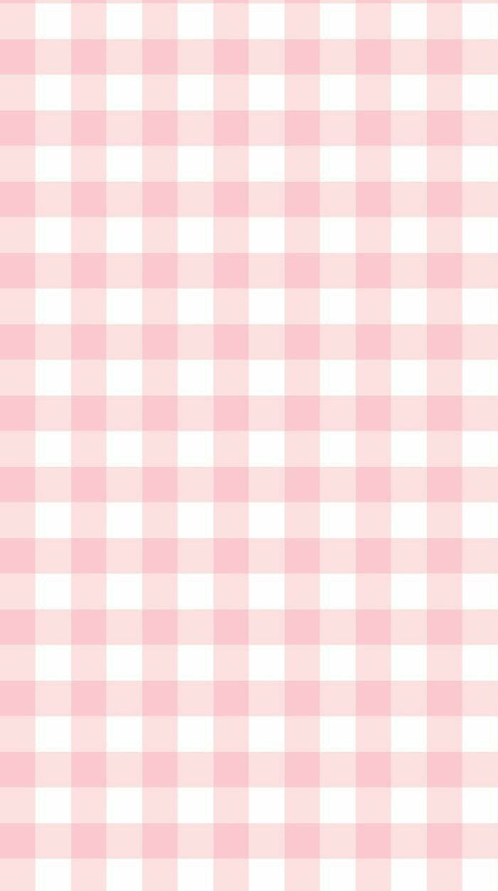 700x1250 Cute Pink Gingham Wallpaper Aesthetic