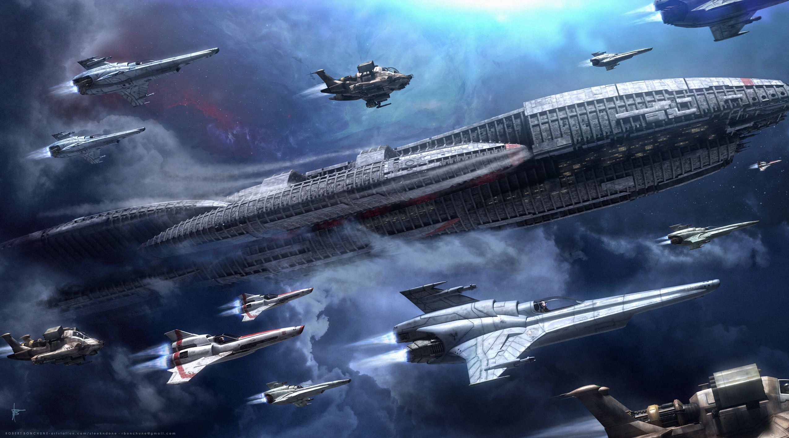 2550x1418 Battlestar Galactica (2003)