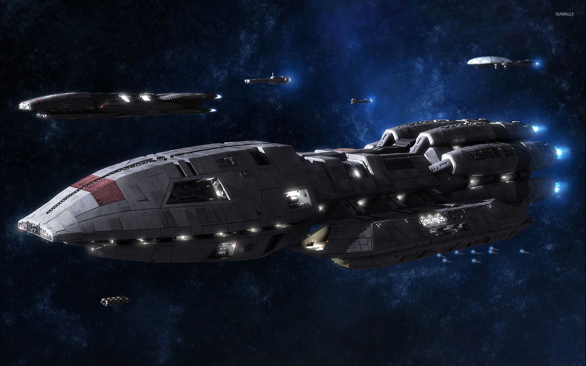 1920x1200 Battleships in Battlestar Galactica wallpaper Show wallpaper
