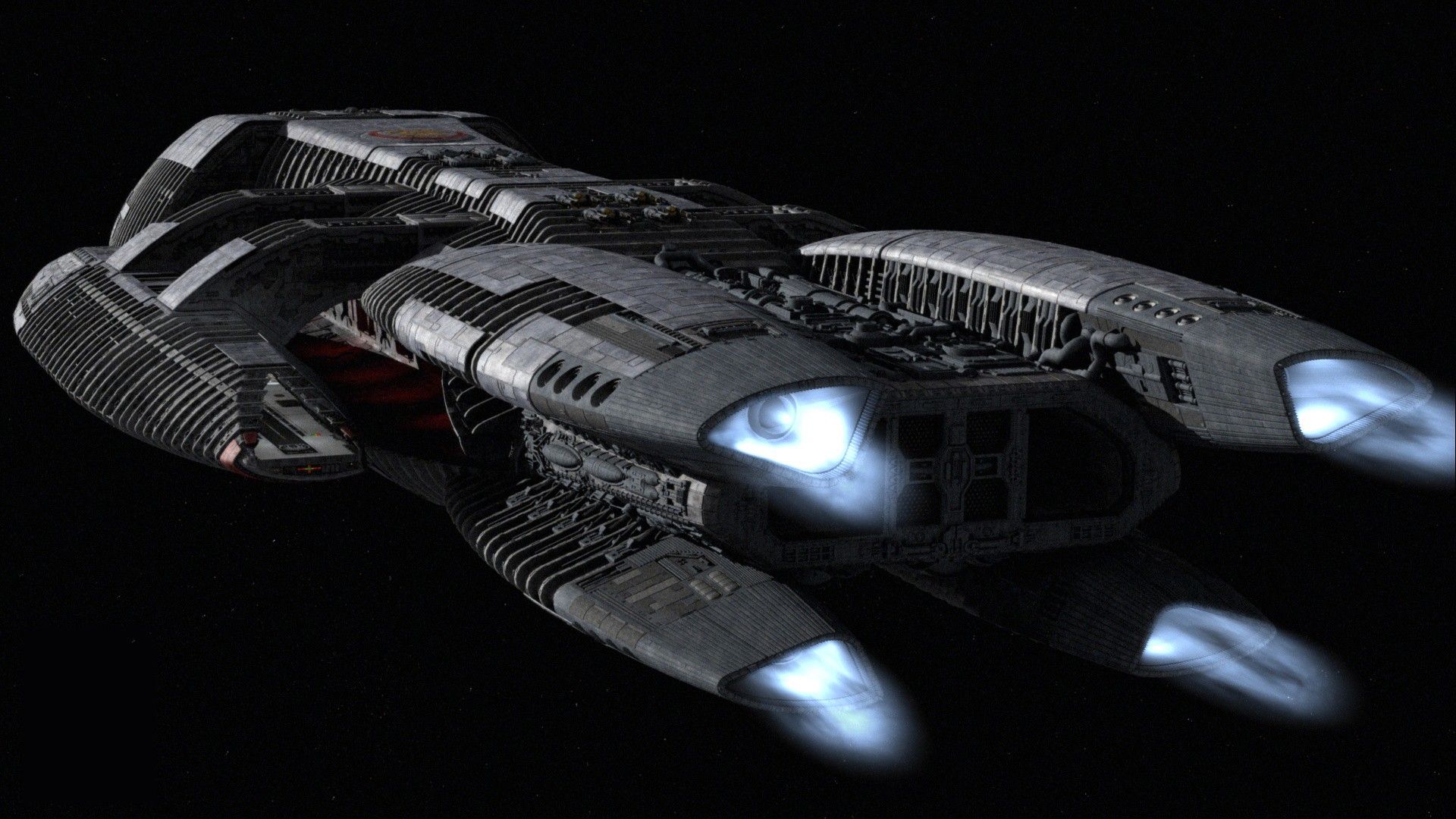 1920x1080 Battlestar Galactica 2003 Spaceship HD Wallpaper: Epic Sci Fi Starship Viewx1080