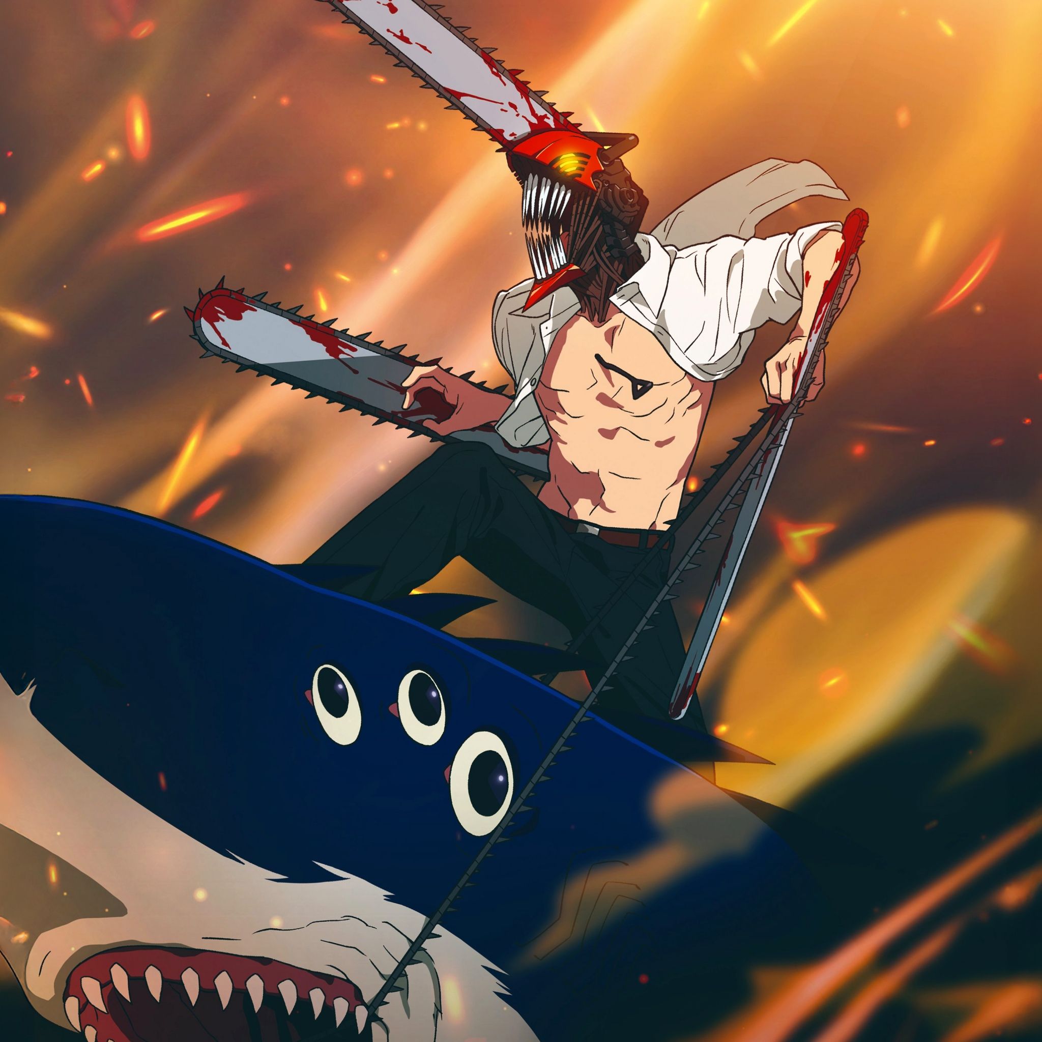 2048x2048 Chainsawman Wallpaper Chainsaw Man The Movie: Reze Arc Wallpaper 4K, Denji, 5K