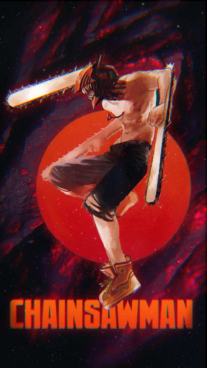 804x1428 Made a chainsaw man wallpaper edits from the cover (depending on how this does all post more)