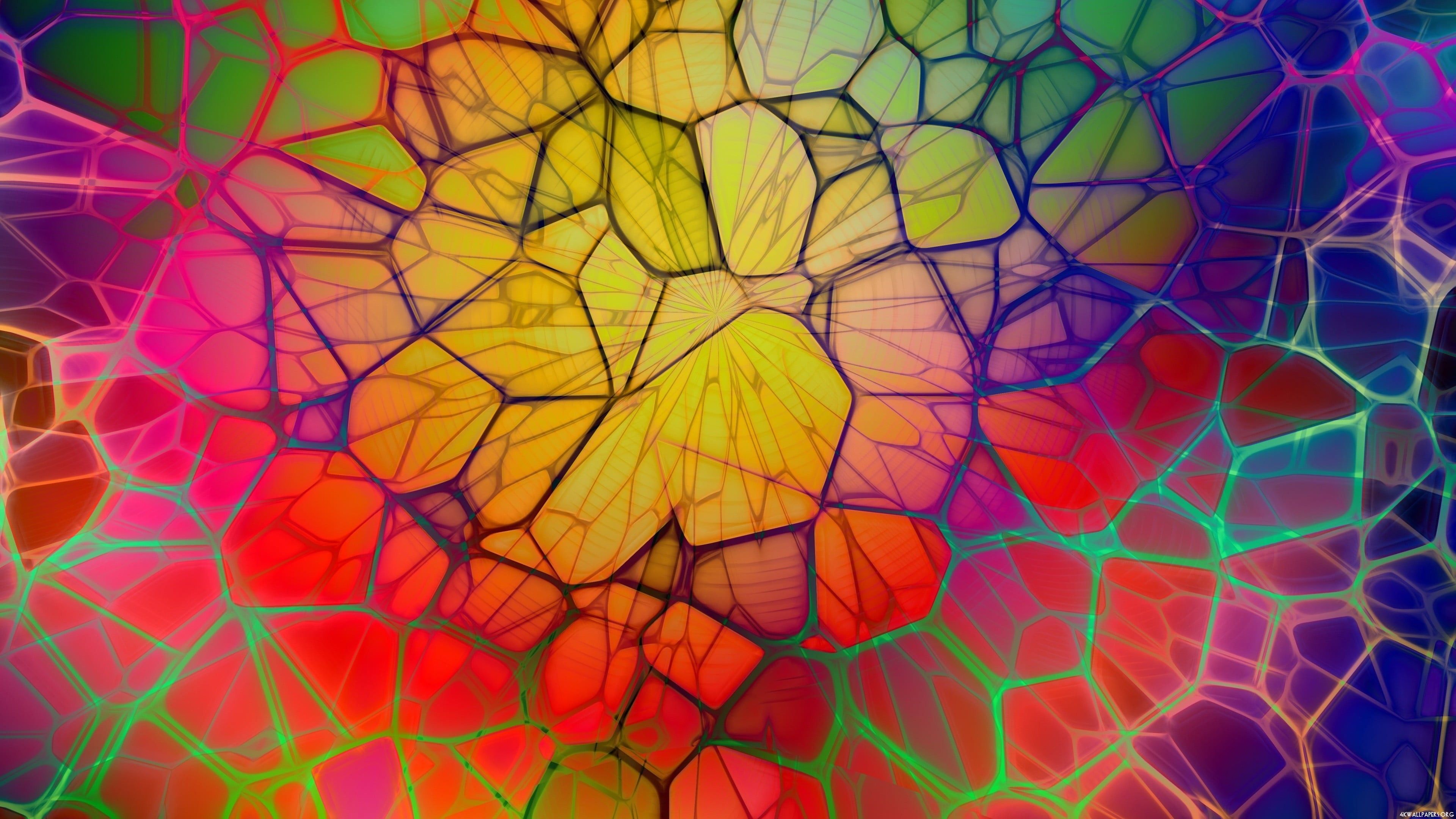 3840x2160 Colorful Digital Art Illustration 4K HD Abstract Wallpaper