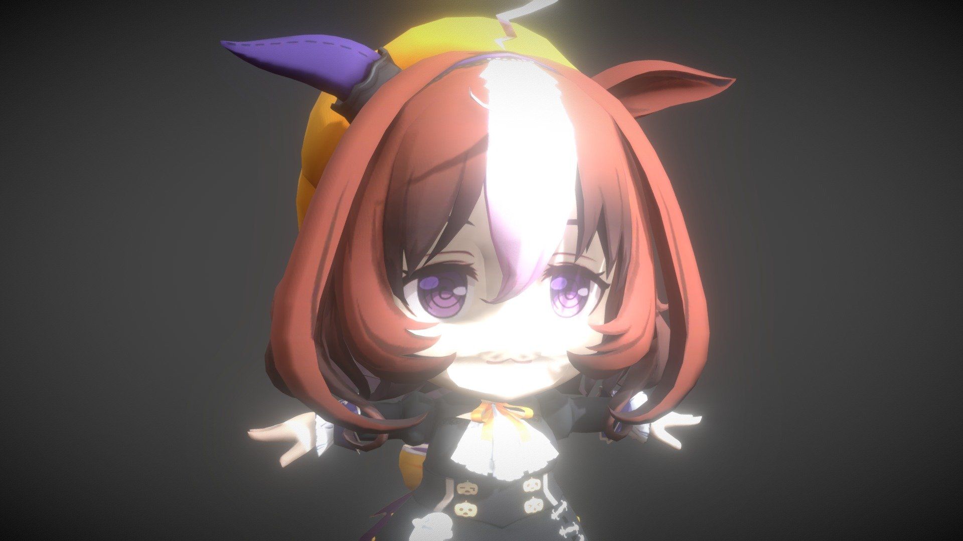 1920x1080 Meisho doto halloween Chibi Free 3D model by photon (that one larry) [491cdba]