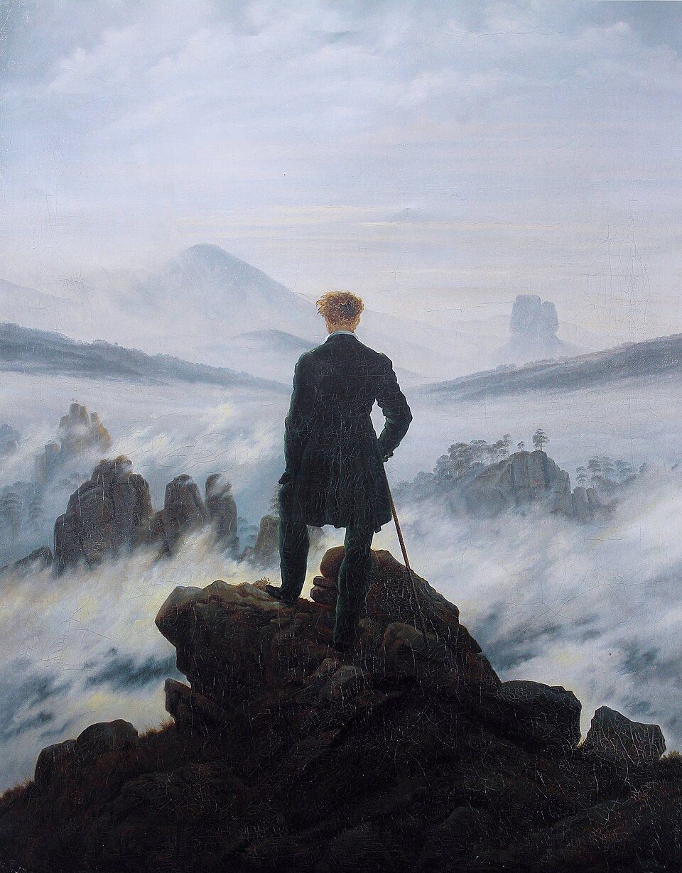 960x1229 Caspar David Friedrich above the sea of