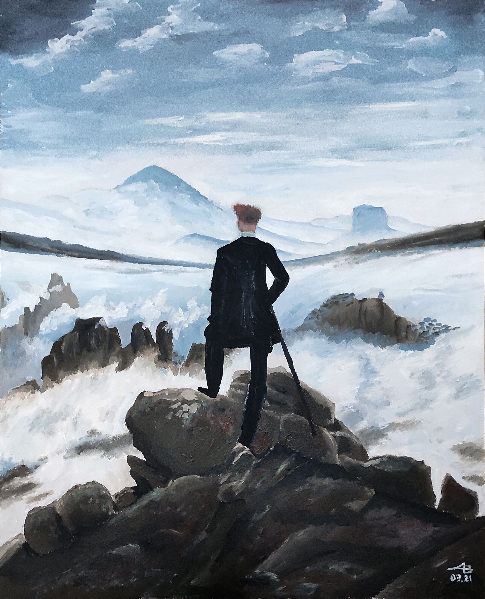 1621x2000 Copy of Der Wanderer über dem Nebelmeer