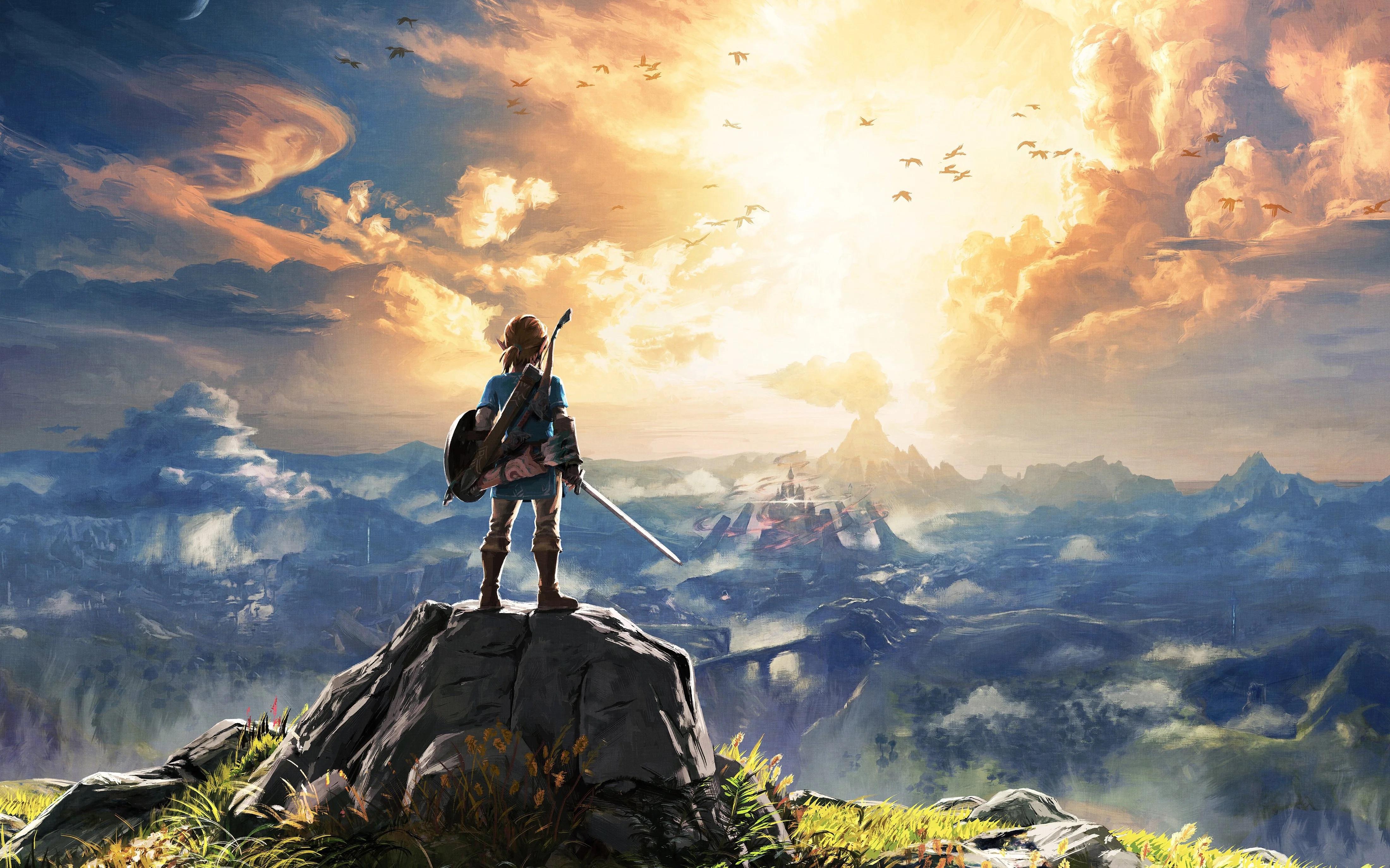 4400x2750 Wanderer above the Sea of Fog x BotW