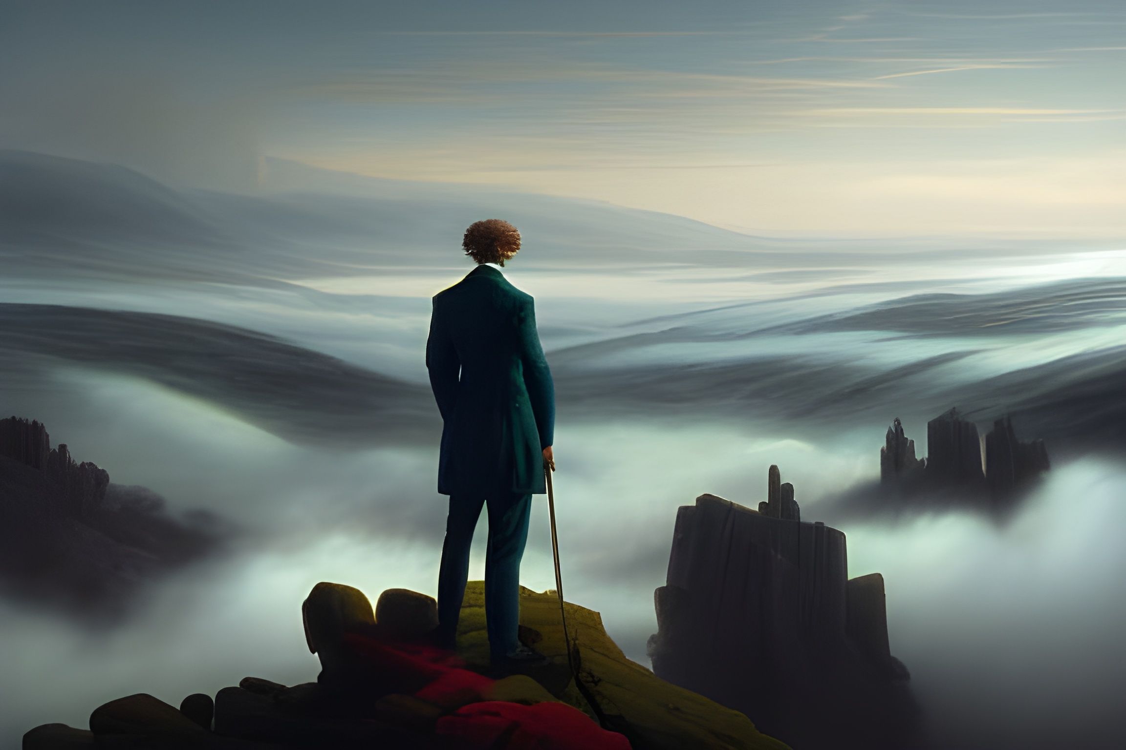 2304x1536 Wanderer Above The Sea Of Fog Wallpaper